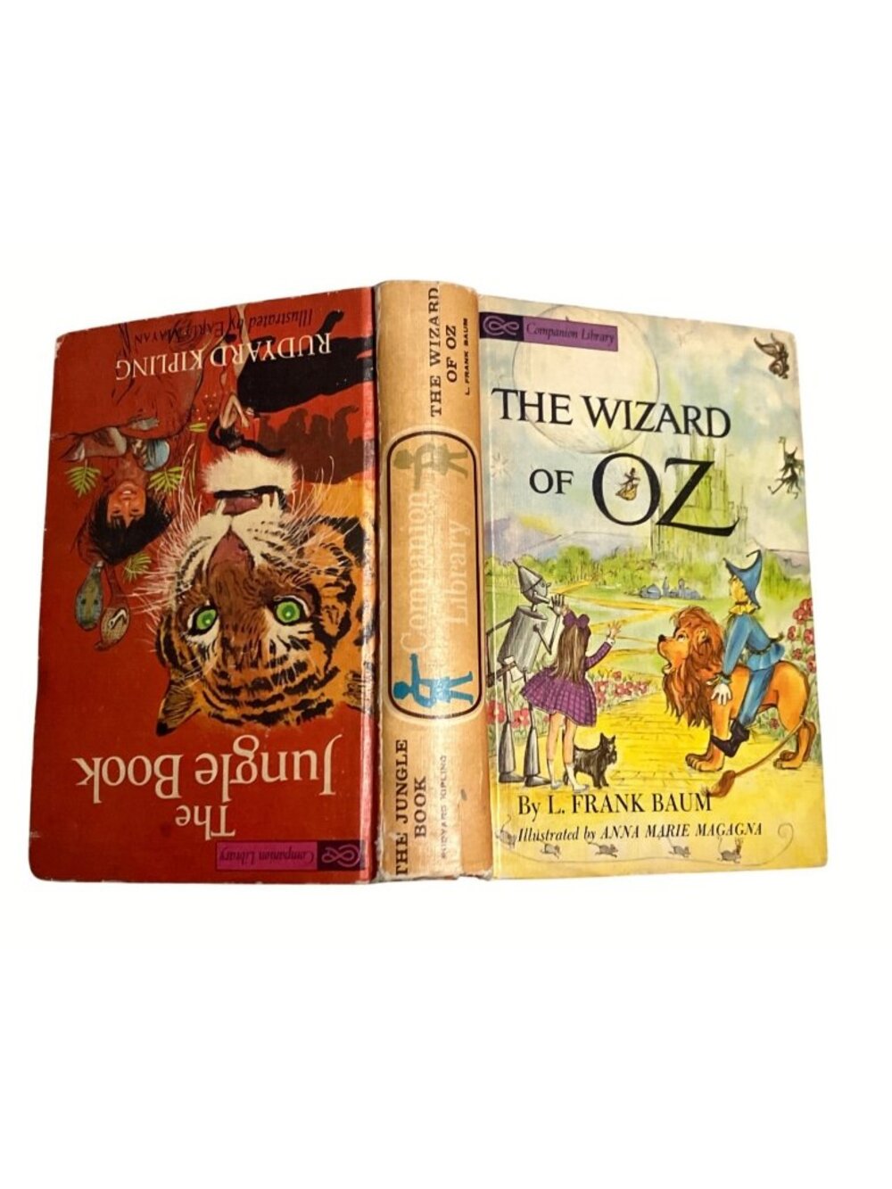 The Jungle Book and The Wizard Of Oz Companion Library Hardcover 1963